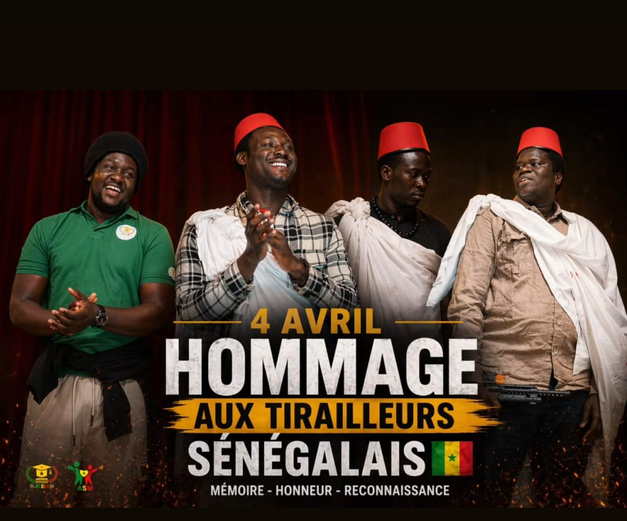 Visuel de l’hommage aux tirailleurs sénégalais de Thiaroye du 8 avril 2026