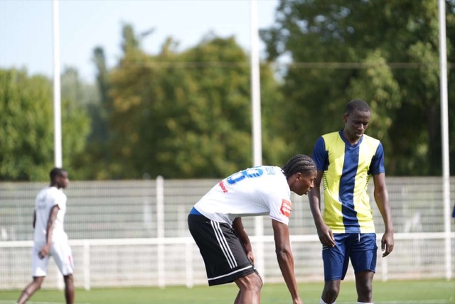Action de jeu pendant le match de l’AESM contre Mulhouse